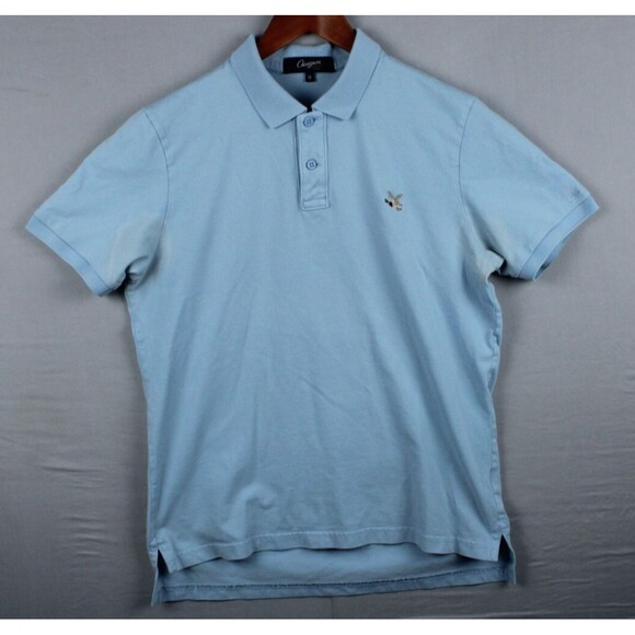 Chevignon Original Design Light Blue Pique Polo Golf Rugby Shirt Size Medium - Picture 1 of 15
